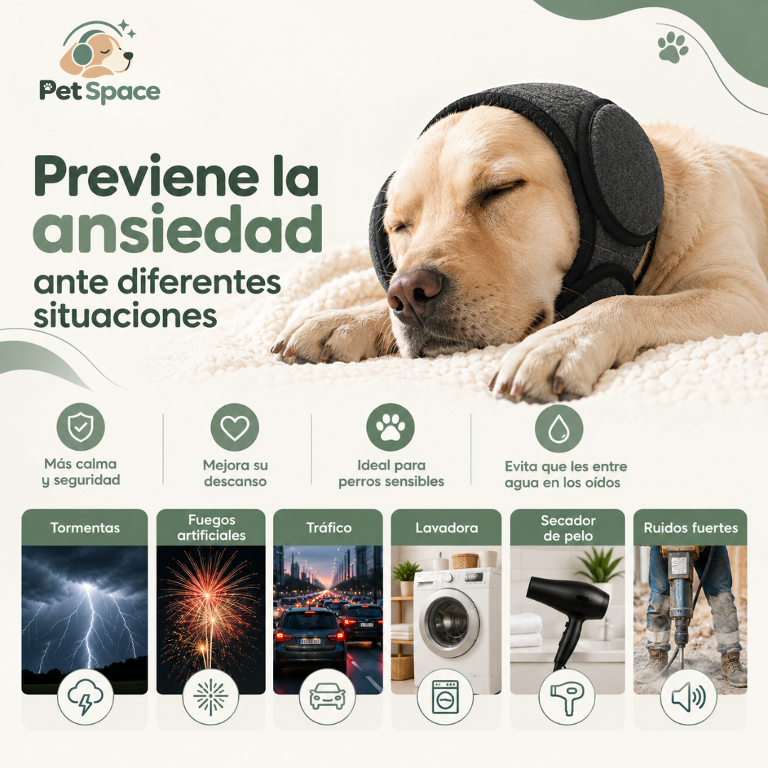 CalmEars | Orejeras Antirruido para Perros